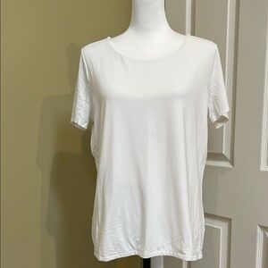 Talbots, 1X, White T-Shirt with Short Sleeves